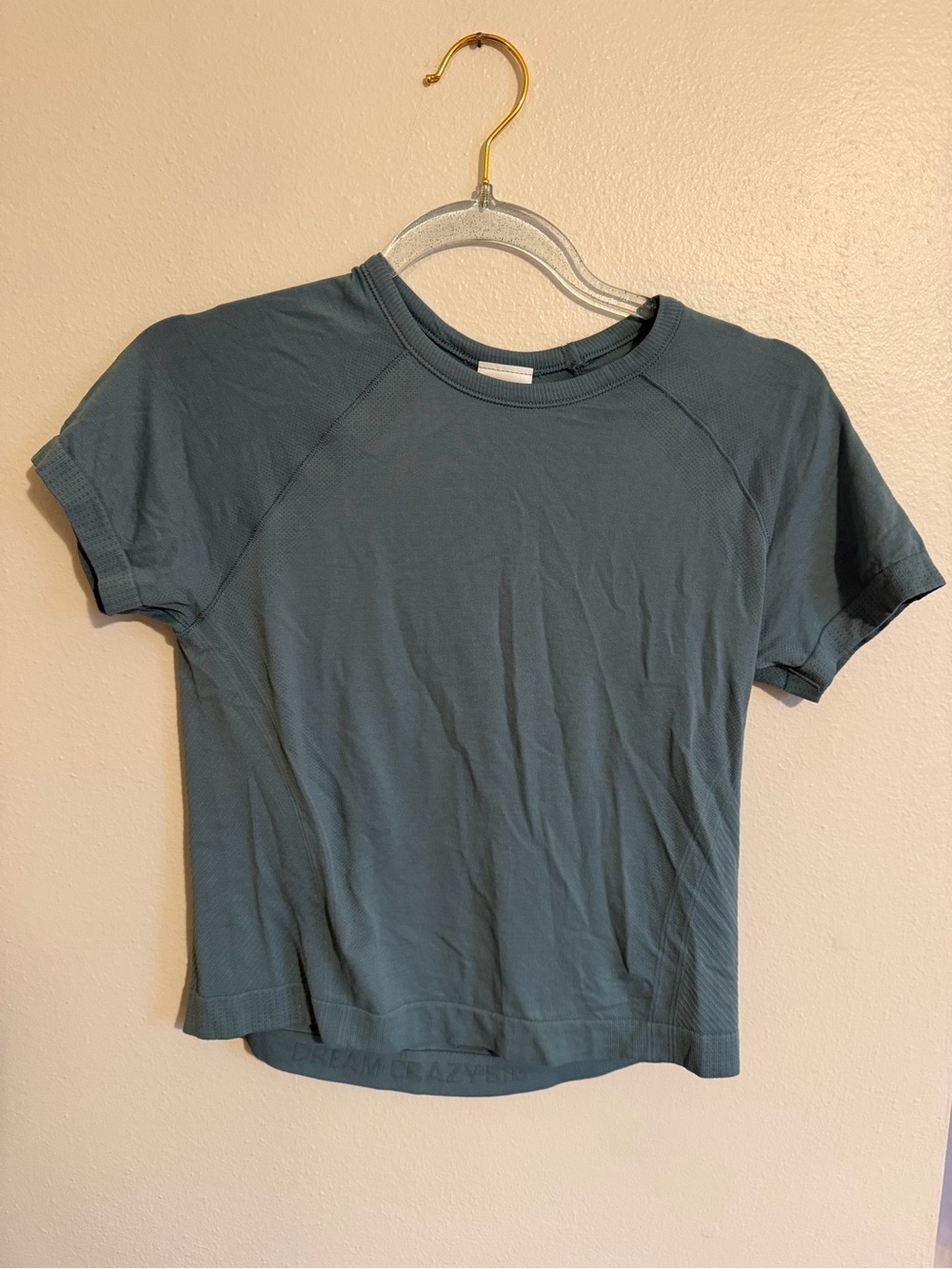 Athleta Girl Short Sleeve Crew Tee in Teal Blue - size 8-10